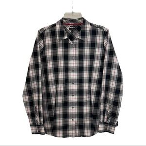 NWOT Talbots No Iron Button Shirt Womens 10 Fitted Long Sleeve Stretch Plaid